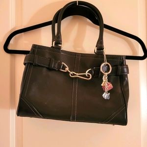 Coach Black leather handbag